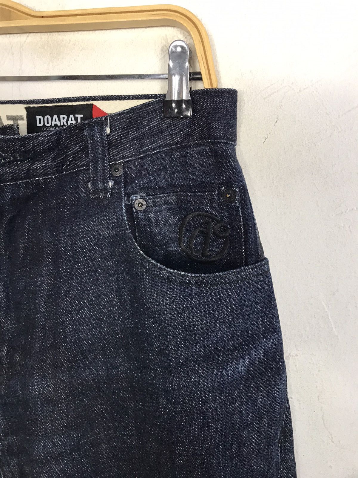 Japanese Brand Hype Doarat Babylon Dark Indigo Denim Jean Pants Printed Size US 32 / EU 48 - 4 Thumbnail