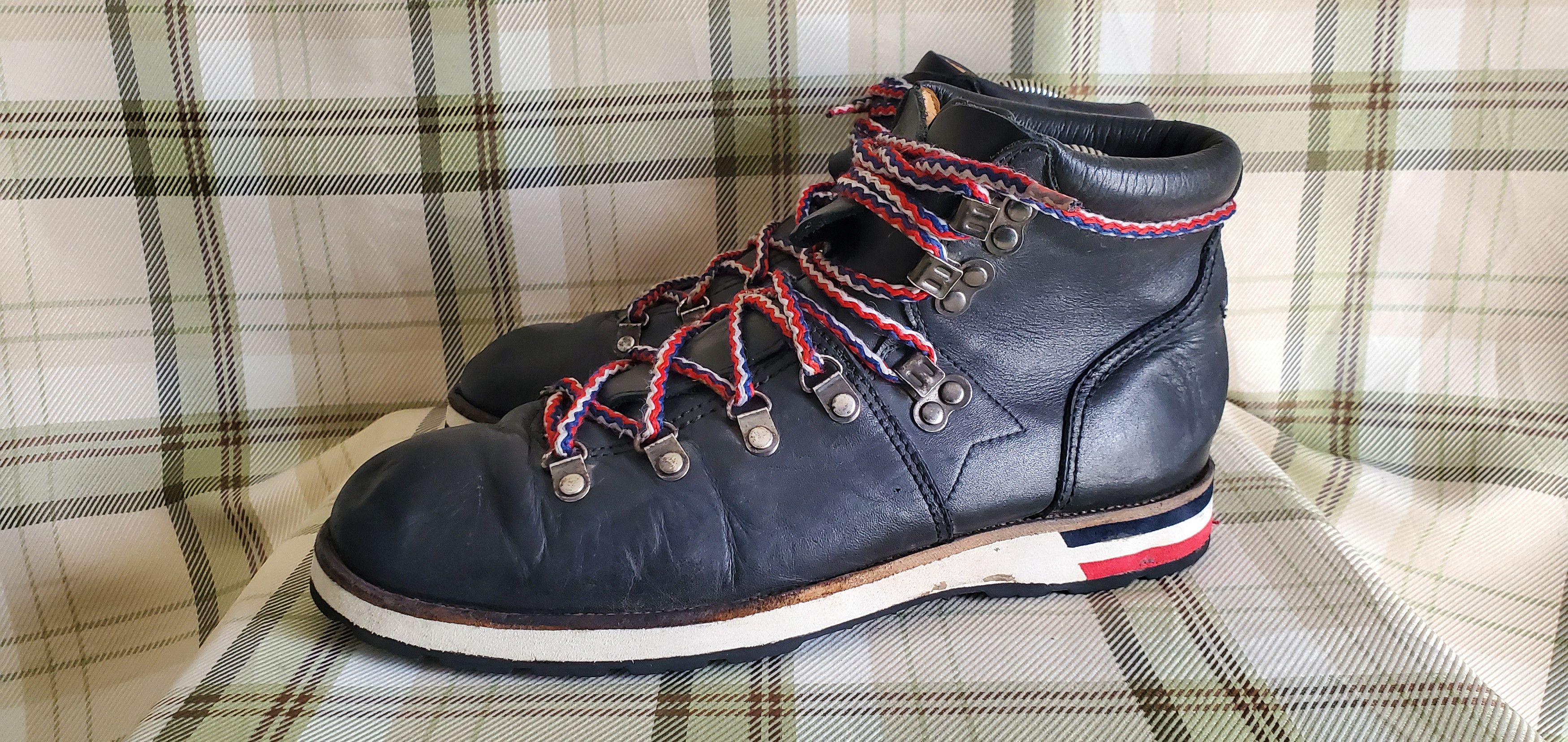 Moncler Moncler Black Leather Hiking Ankle Boots Size US 7.5 / EU 40-41 - 1 Thumbnail
