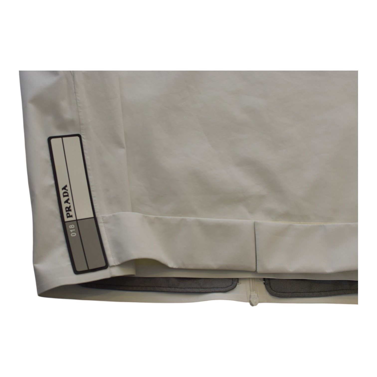 Prada PRADA light gray printed raincoat windbreaker hooded size 44 Size M / US 6-8 / IT 42-44 - 11 Thumbnail