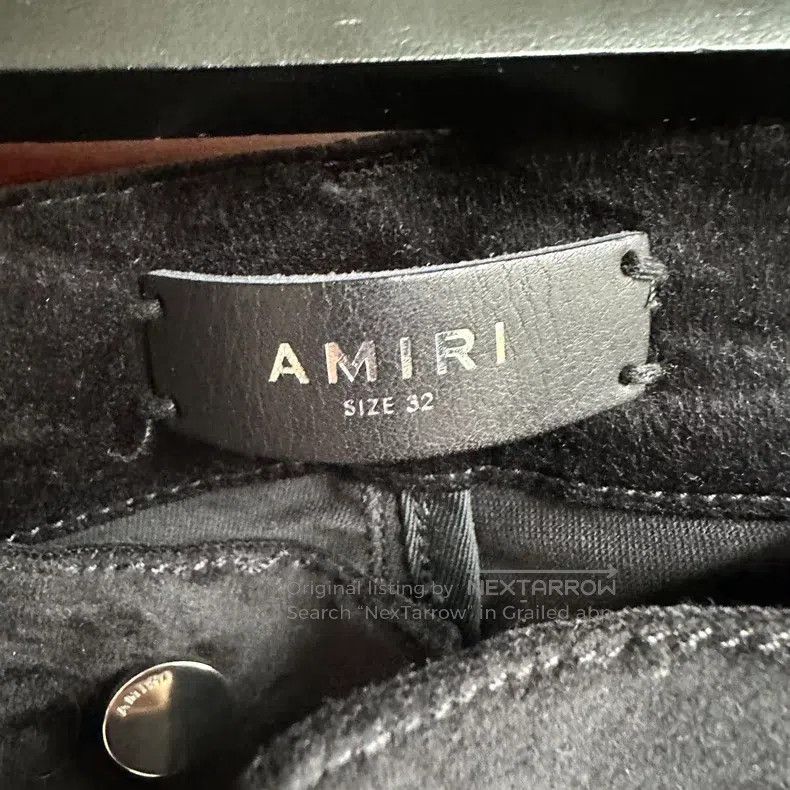 Other Amiri Size 32 Black velvet trousers Size US 32 / EU 48 - 7 Thumbnail