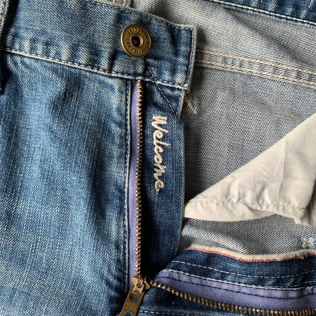 Vanquish Vanquish Distressed Patchwork Punkers Light Blue Denim Pants Size US 34 / EU 50 - 8 Thumbnail