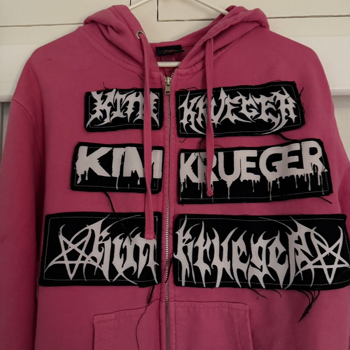 Kim Krueger Kim Krueger Rare Signed Pink Zip-Up Size US M / EU 48-50 / 2 - 3 Thumbnail