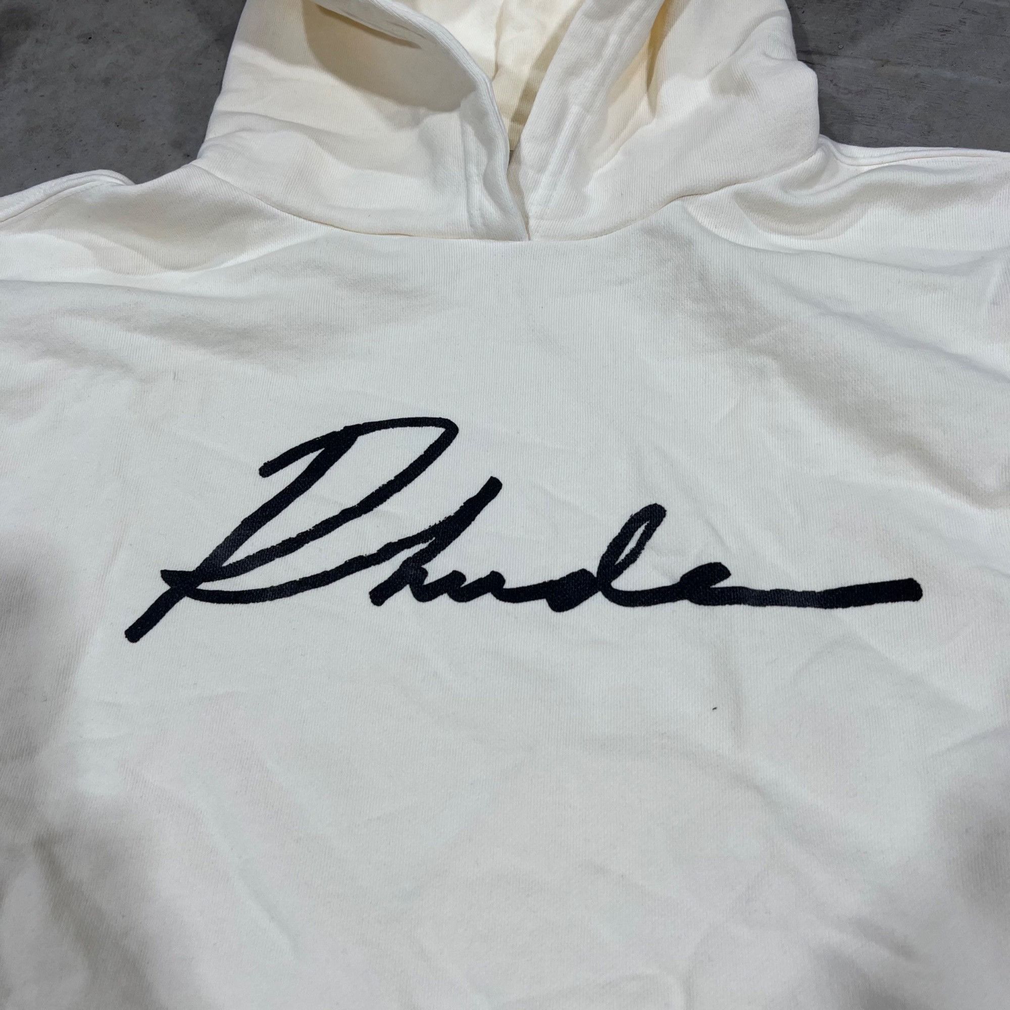 Rhude NEW RHUDE SCRIPT CREAM HOODIE SZ MEDIUM Size US M / EU 48-50 / 2 - 2 Thumbnail