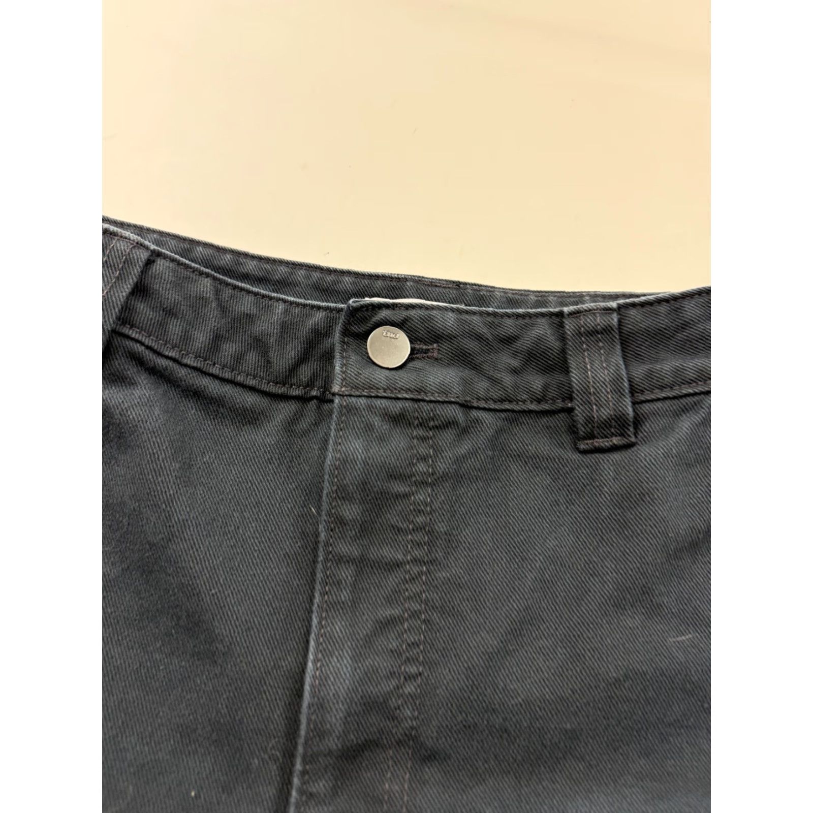 TNA Tna Pants Womens 10 Black Carpenter Straight Leg Cotton Twill Workwear Aritzia Size 32" / US 10 / IT 46 - 2 Thumbnail