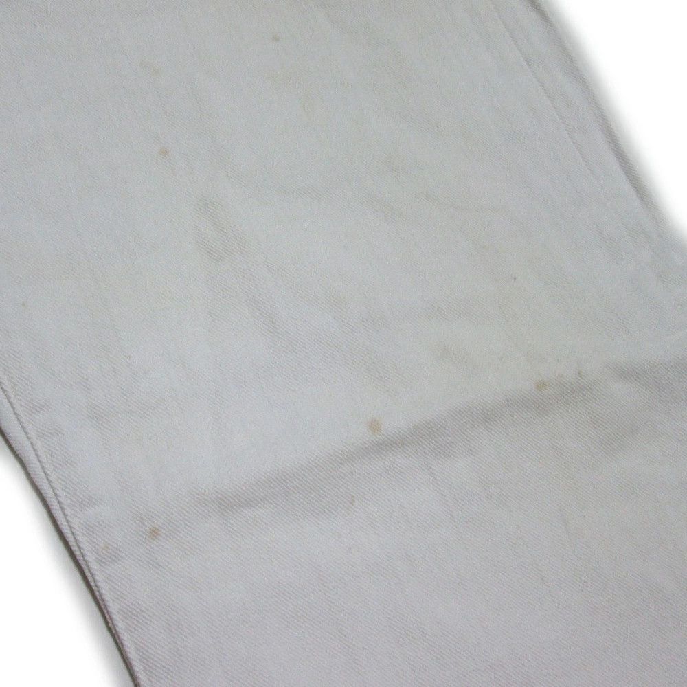 Yohji Yamamoto Yohji Yamamoto Pour Homme White Wide Denim Pants Size US 34 / EU 50 - 5 Thumbnail