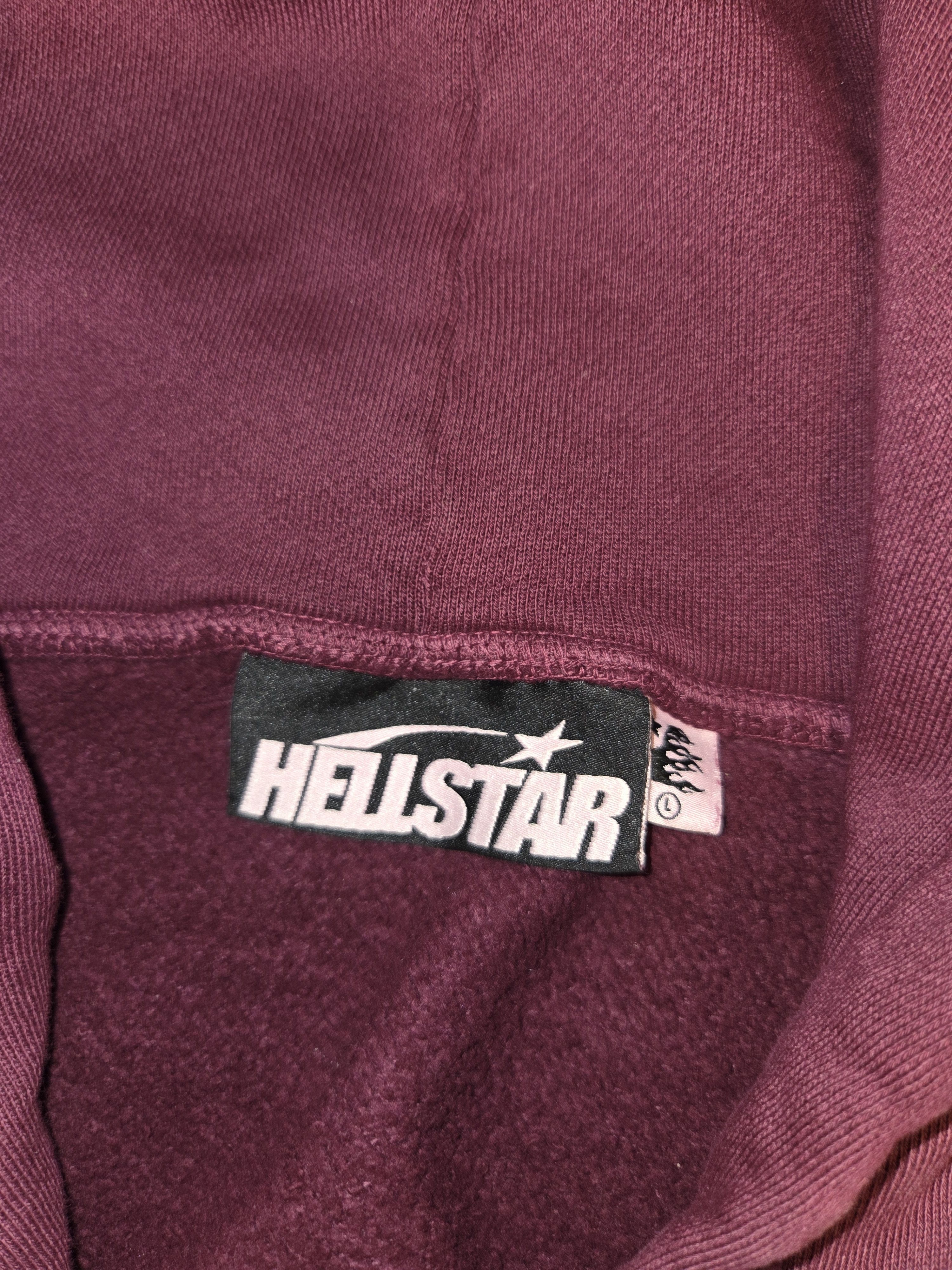 HELLSTAR Hellstar Burgundy zip up hoodie Size US L / EU 52-54 / 3 - 3 Thumbnail