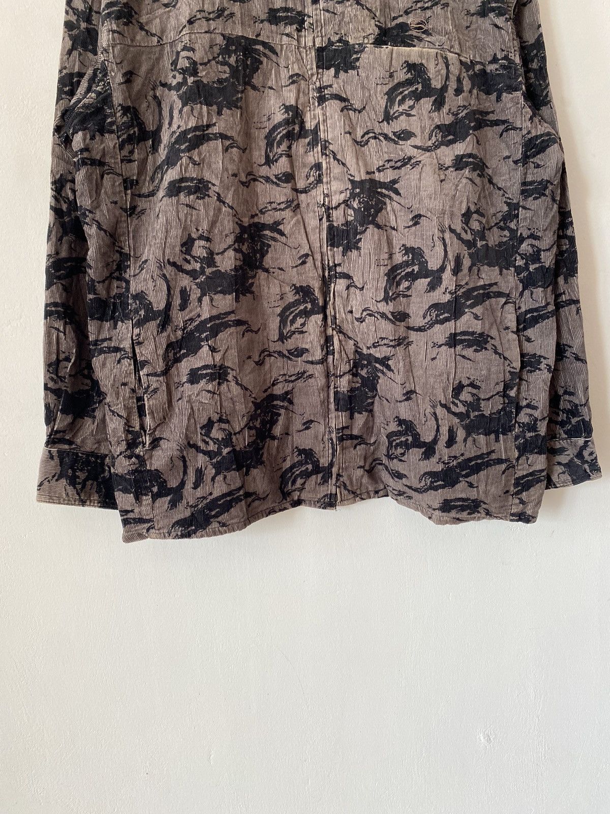 If Six Was Nine Y2k IMPALA CORDUROY ZIPPER LONG SHIRT Size US L / EU 52-54 / 3 - 5 Thumbnail