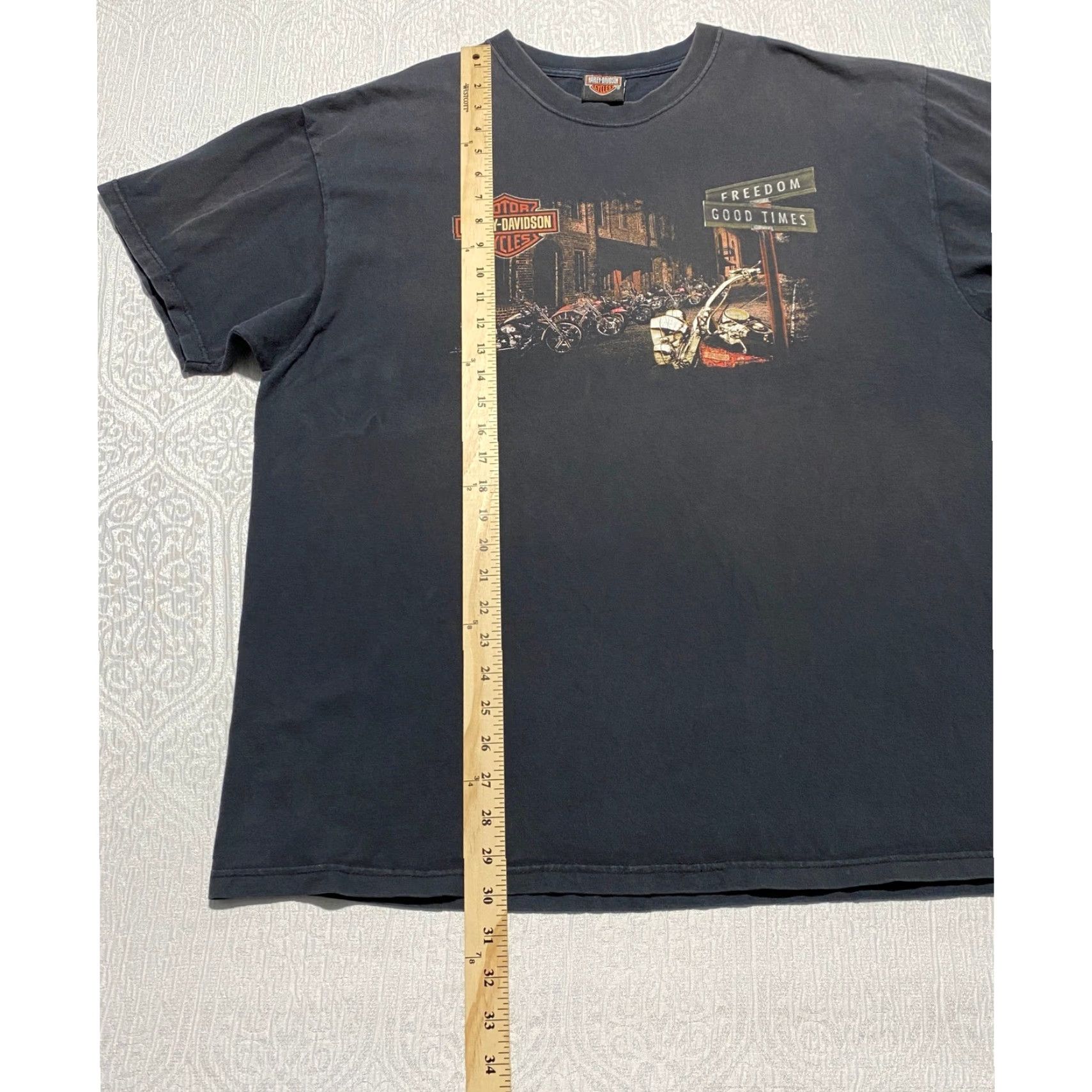 Harley Davidson Harley-Davidson T Shirt Mens XL Black Lighthouse Long Island Freedom Good Times Size US XL / EU 56 / 4 - 4 Thumbnail