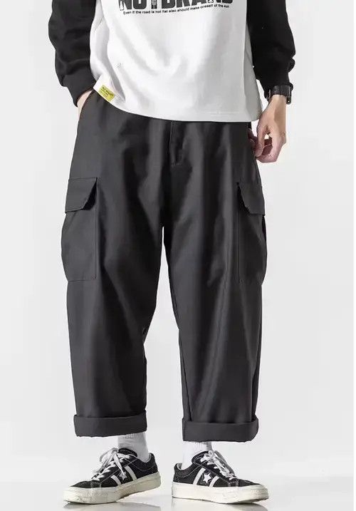 20AW Indigo Union Japan Black Cargo Worker Pants