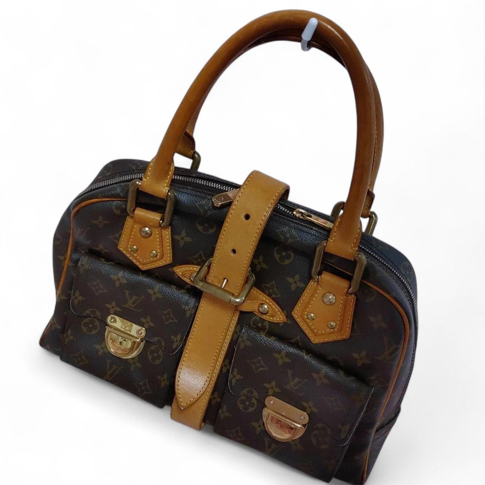 Louis Vuitton Louis Vuitton - Manhattan Monogram Canvas Handbag Leather Size ONE SIZE - 2 Thumbnail