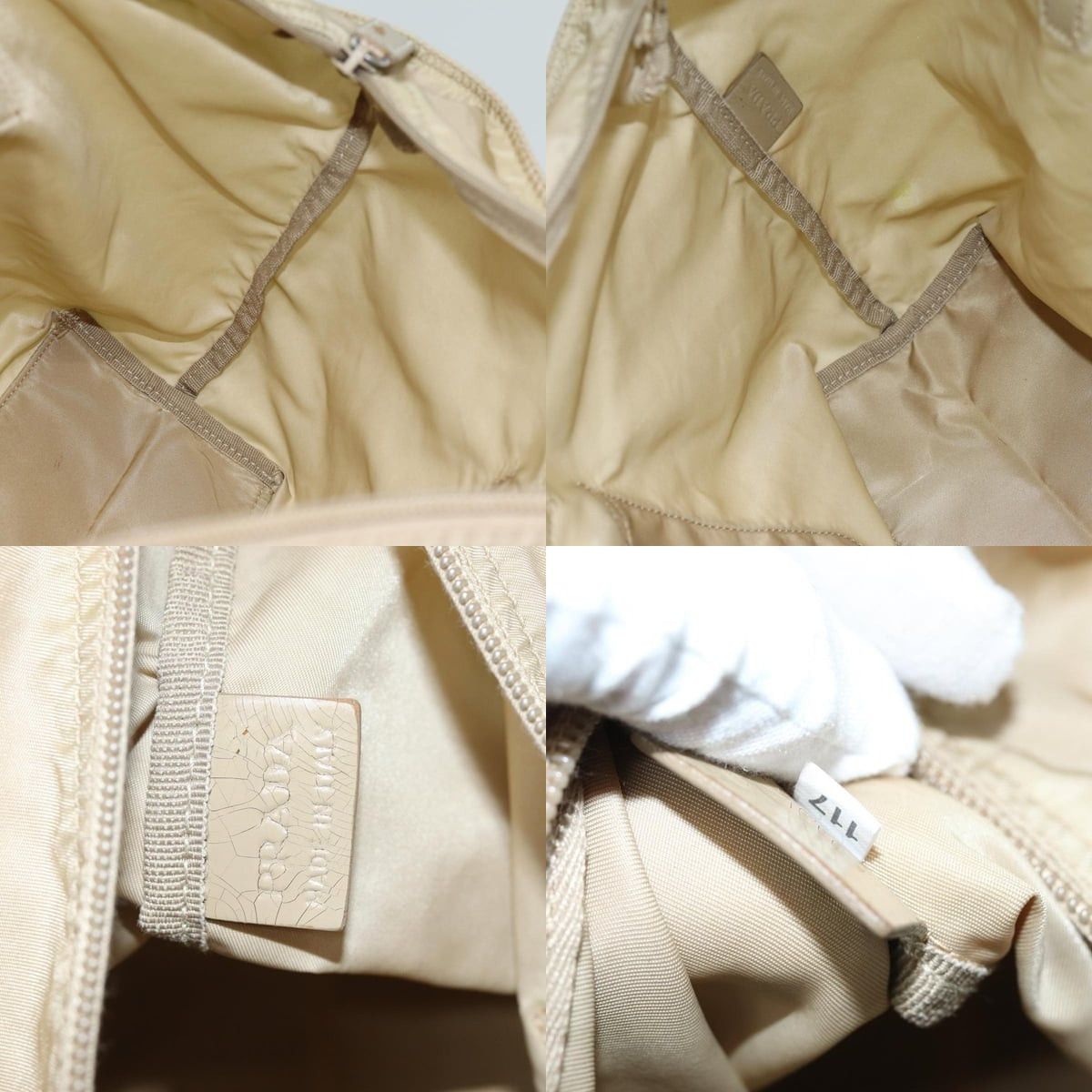 Prada PRADA Tote Bag Nylon Beige Size ONE SIZE - 12 Thumbnail