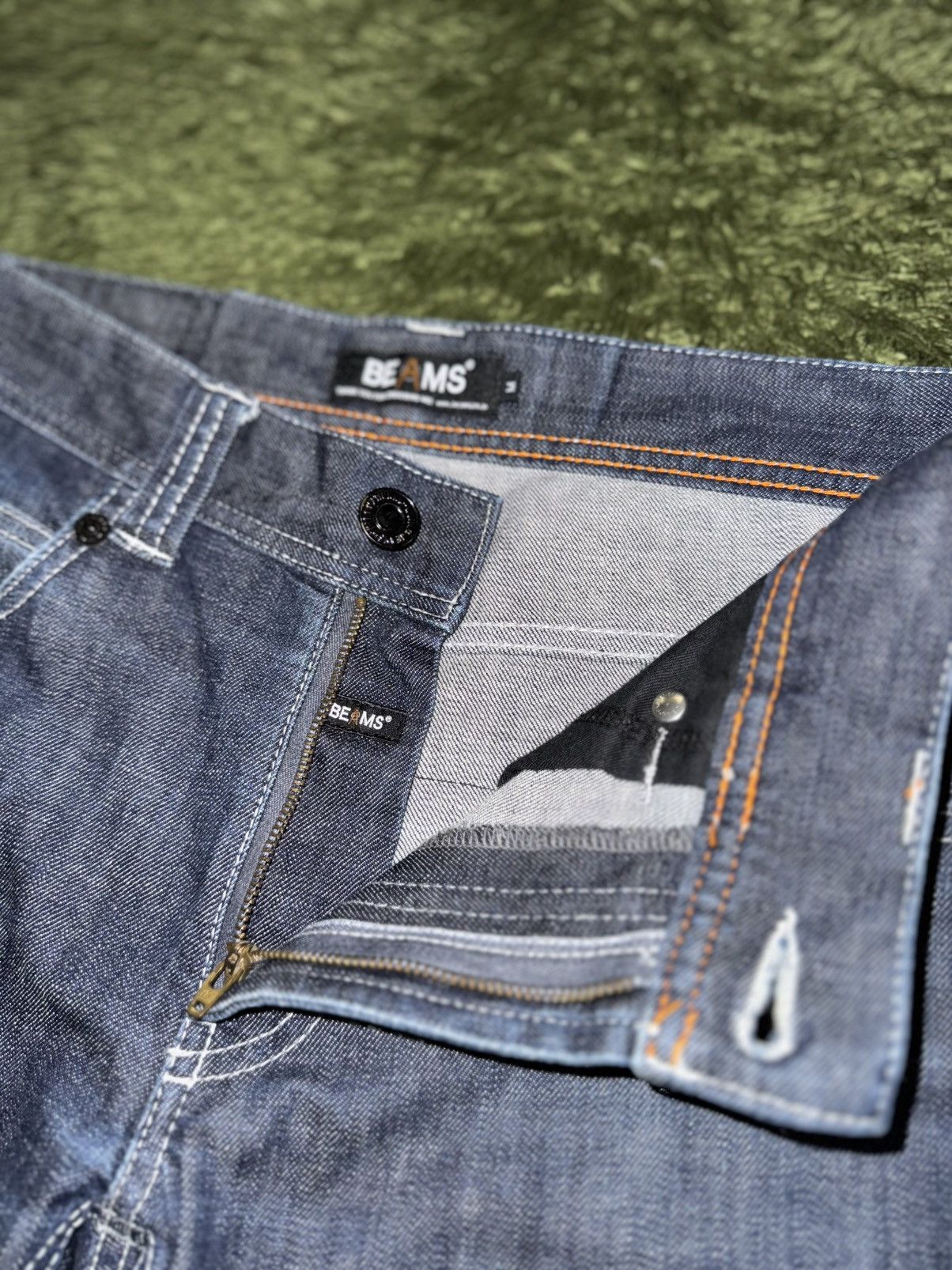 Beams Japan [M] BEAMS JAPAN Zip Pocket Detail Denim Pants Indigo Size US 32 / EU 48 - 3 Thumbnail