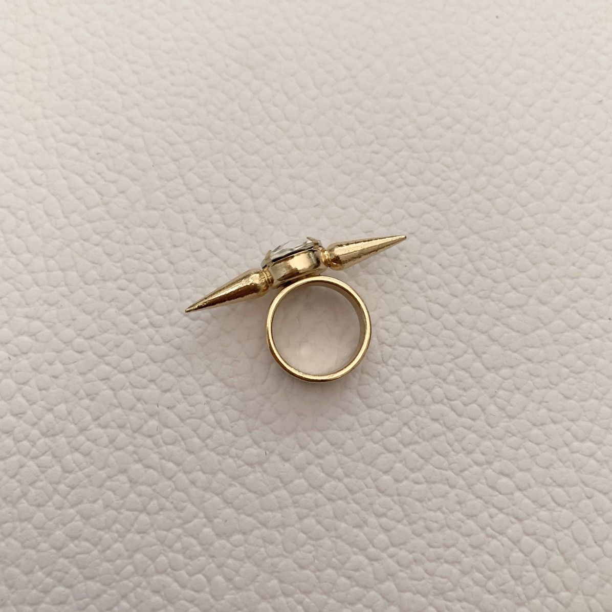 Jewelry Double spike crystal ring Size ONE SIZE - 14 Thumbnail