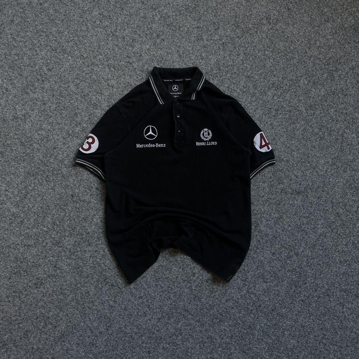 Mercedes-Benz VTG Mercedes Benz Henri Loyd Polo Size S Y2K 00s USA Sport-w Size US S / EU 44-46 / 1 - 2 Thumbnail