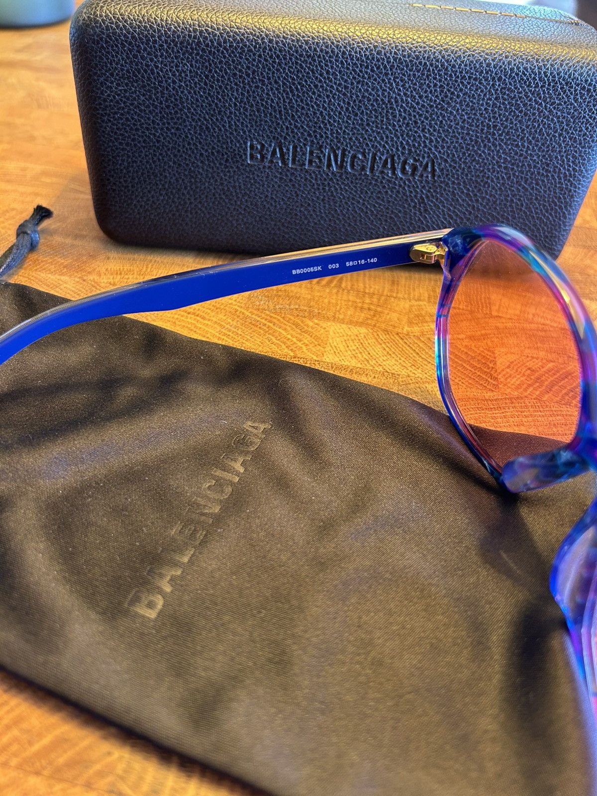 Balenciaga ⚠️Balenciaga⚠️ blue glasses 2020 Size ONE SIZE - 6 Thumbnail