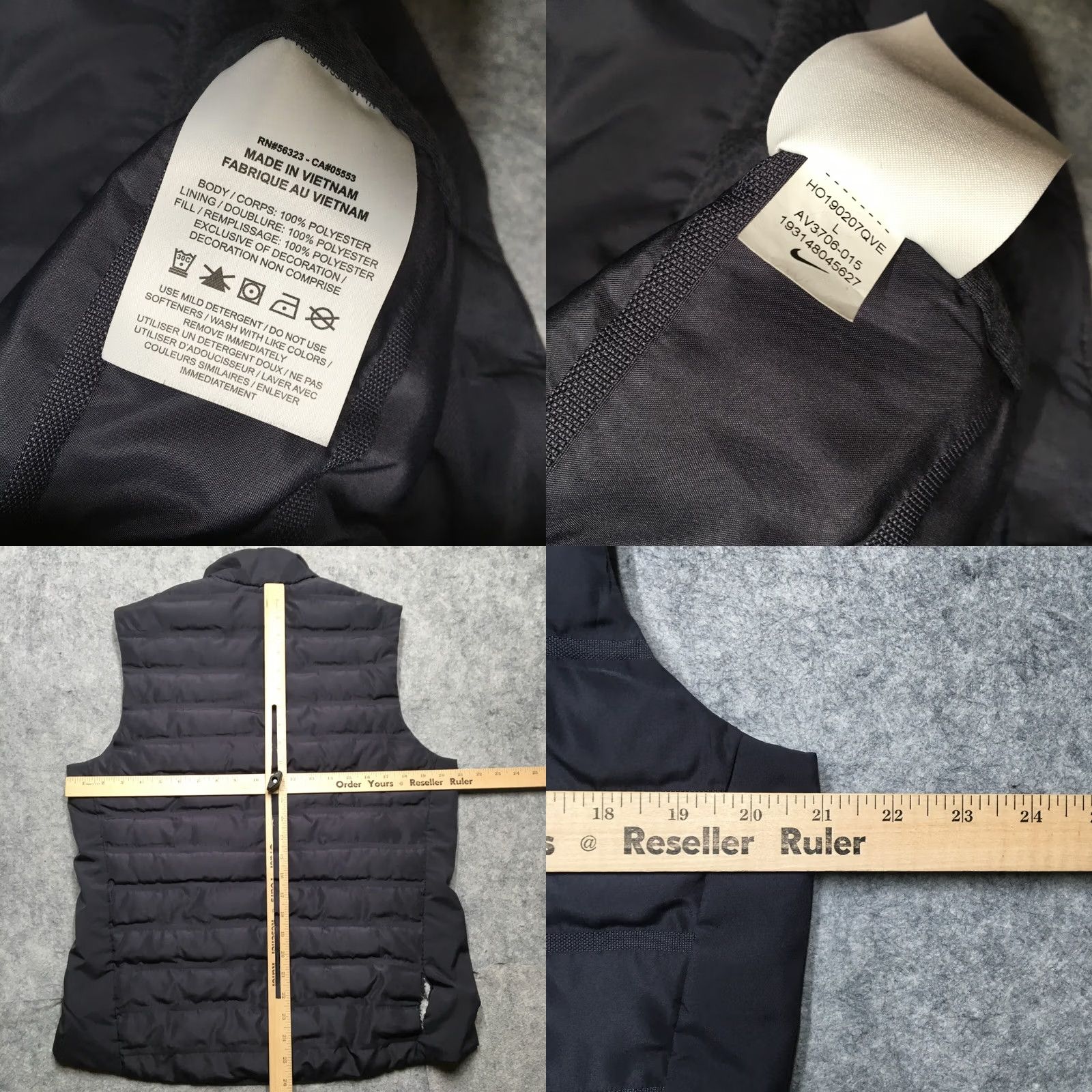 Nike Nike AeroLoft Puffer Vest Womens L Blue Full Zip Nike Repel Aeroloft Outdoor Casual Athletic 90s? Size L / US 10 / IT 46 - 8 Thumbnail