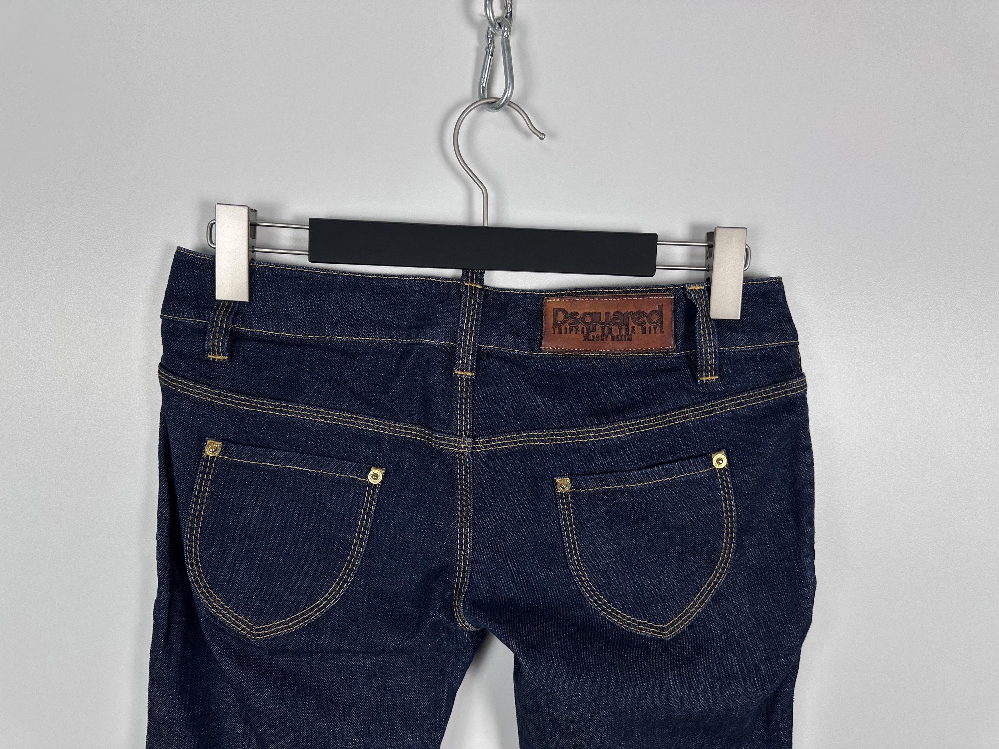 Designer × Dsquared2 DSQUARED2 SKINNY JEAN Blue Denim Slim Fit Ankle Zip Jeans Size 42" / US 20 - 7 Thumbnail