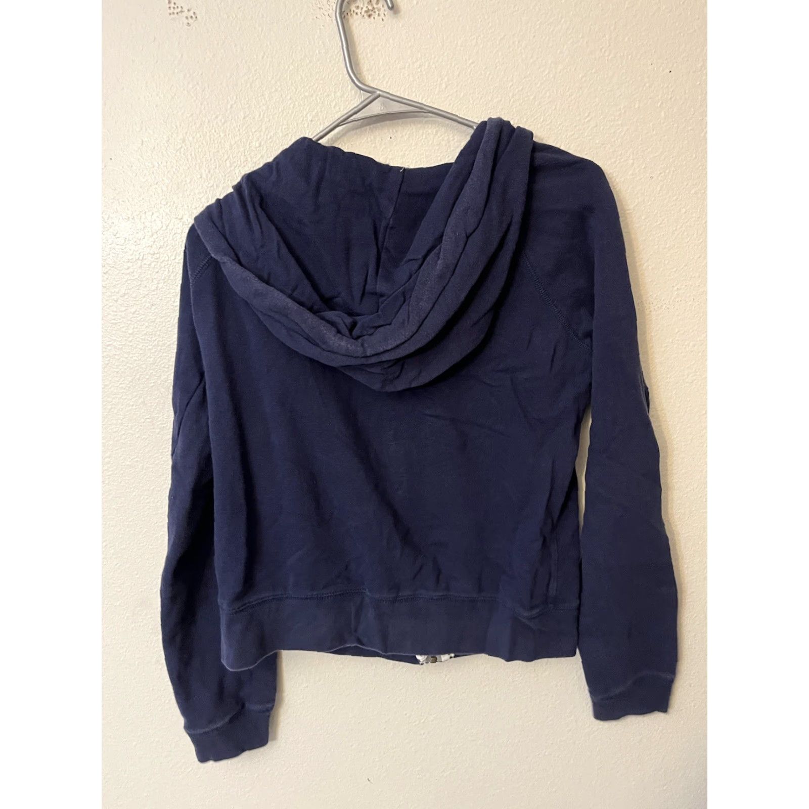 J.Crew J.Crew Hoodie Full Zip Women’s M Navy Cotton Sweatshirt Pockets Casual Y2K Size M / US 6-8 / IT 42-44 - 2 Thumbnail
