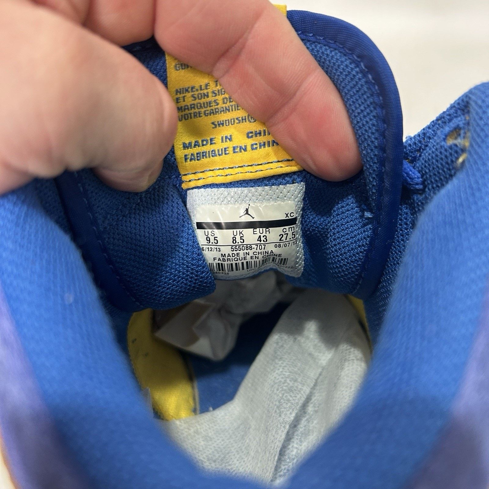 Jordan Brand Nike Air Jordan 1 Retro High OG “Laney” 2013 Size US 9.5 / EU 42-43 - 11 Thumbnail