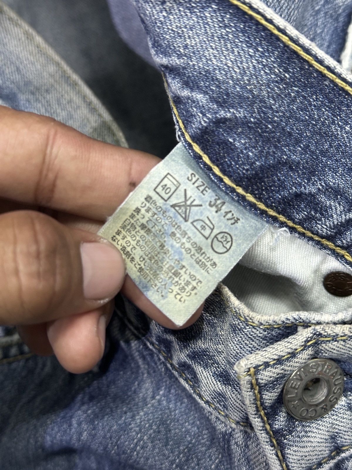 Levi's Vintage Levis 504 Loose Style Bluewash Faded 💥 Size US 32 / EU 48 - 8 Thumbnail