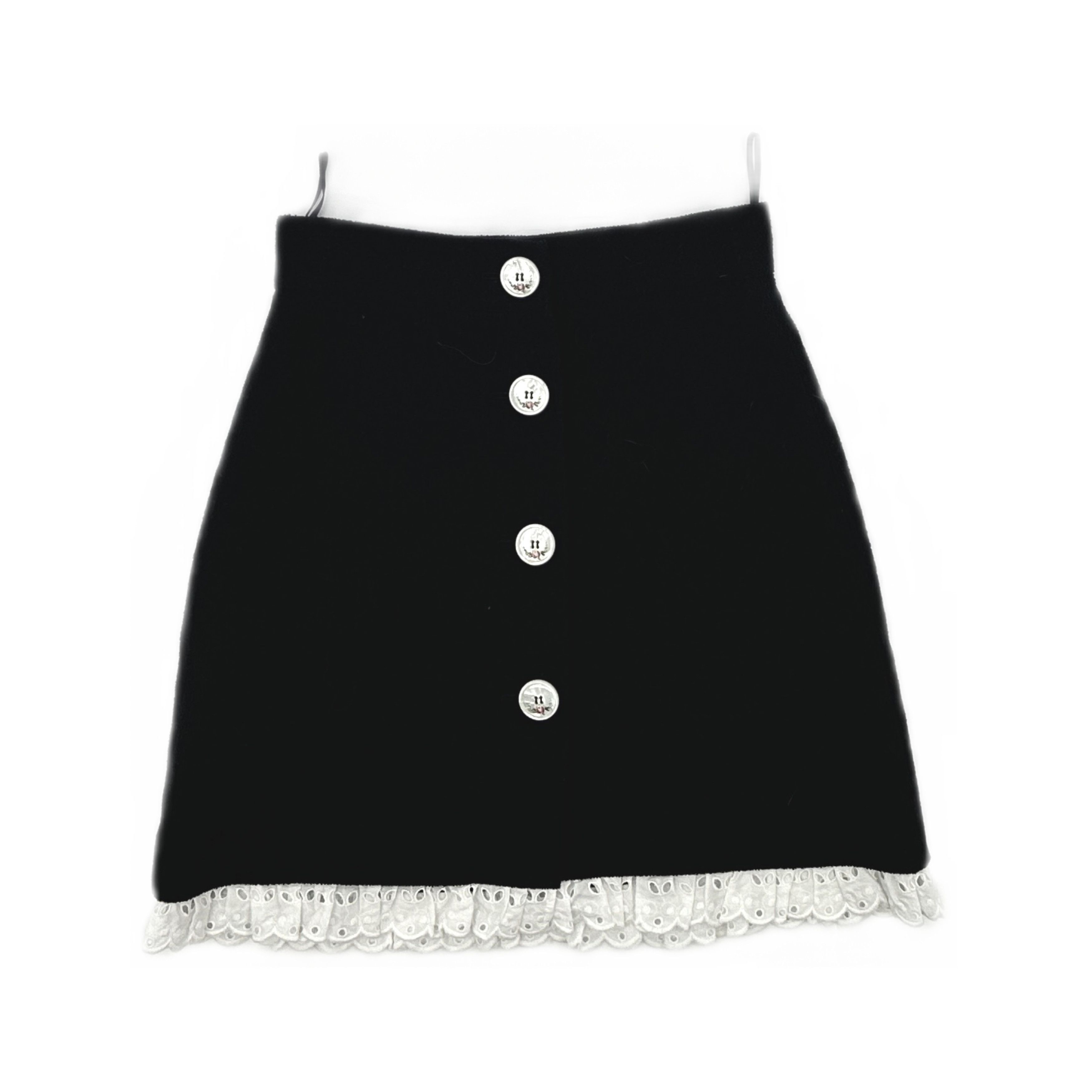 Miu Miu Miu Miu Button Detail Mini Skirt Size 40 Size 27" / US 4 / IT 40 - 1 Thumbnail
