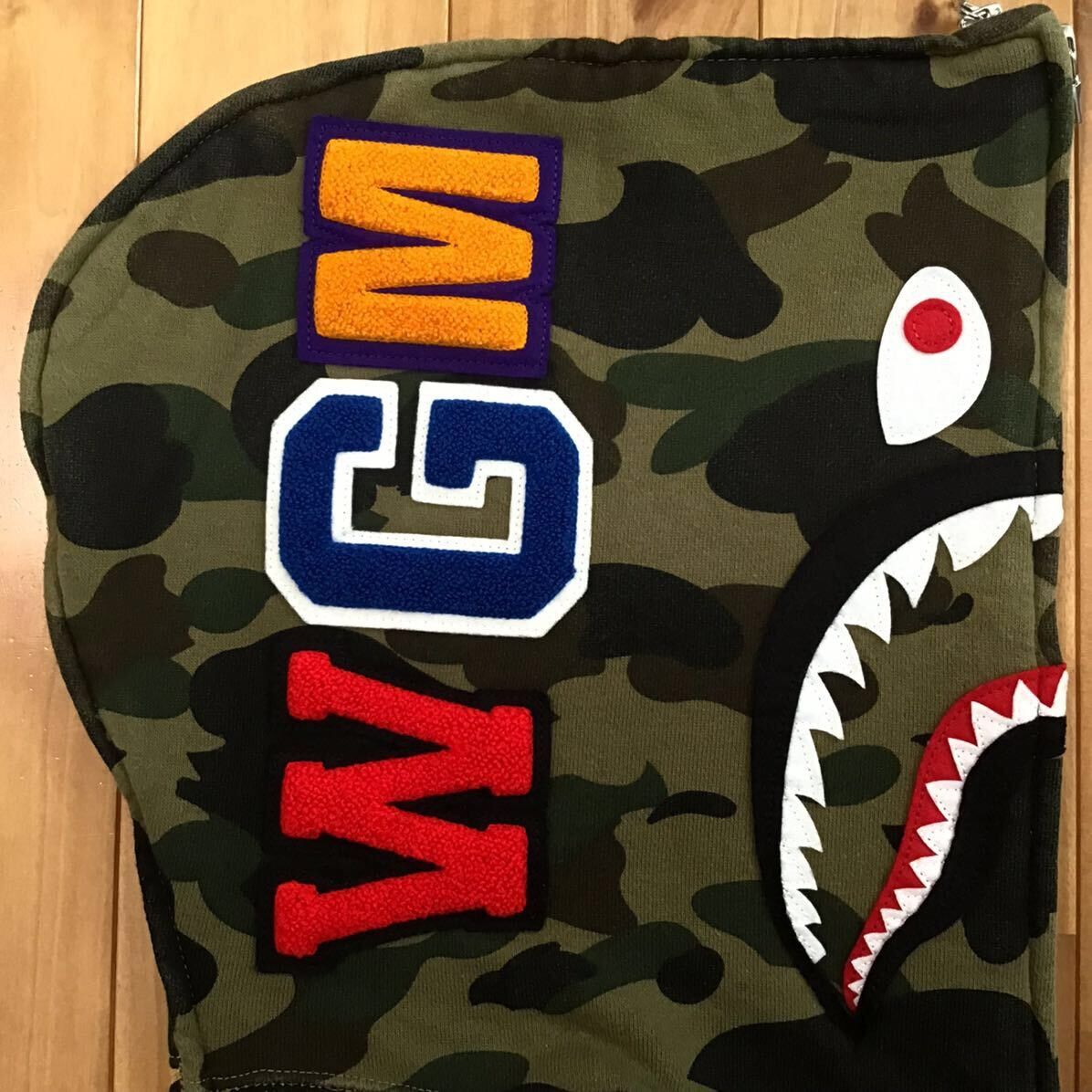 Bape BAPE 1st camo green x 1st camo yellow separate shark hoodie Size US S / EU 44-46 / 1 - 5 Thumbnail