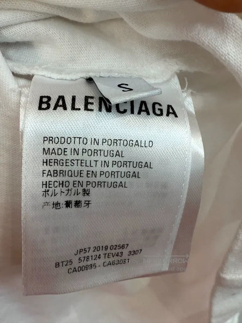 Balenciaga Balenciaga Back logo short-sleeved T-shirt Size US S / EU 44-46 / 1 - 5 Thumbnail