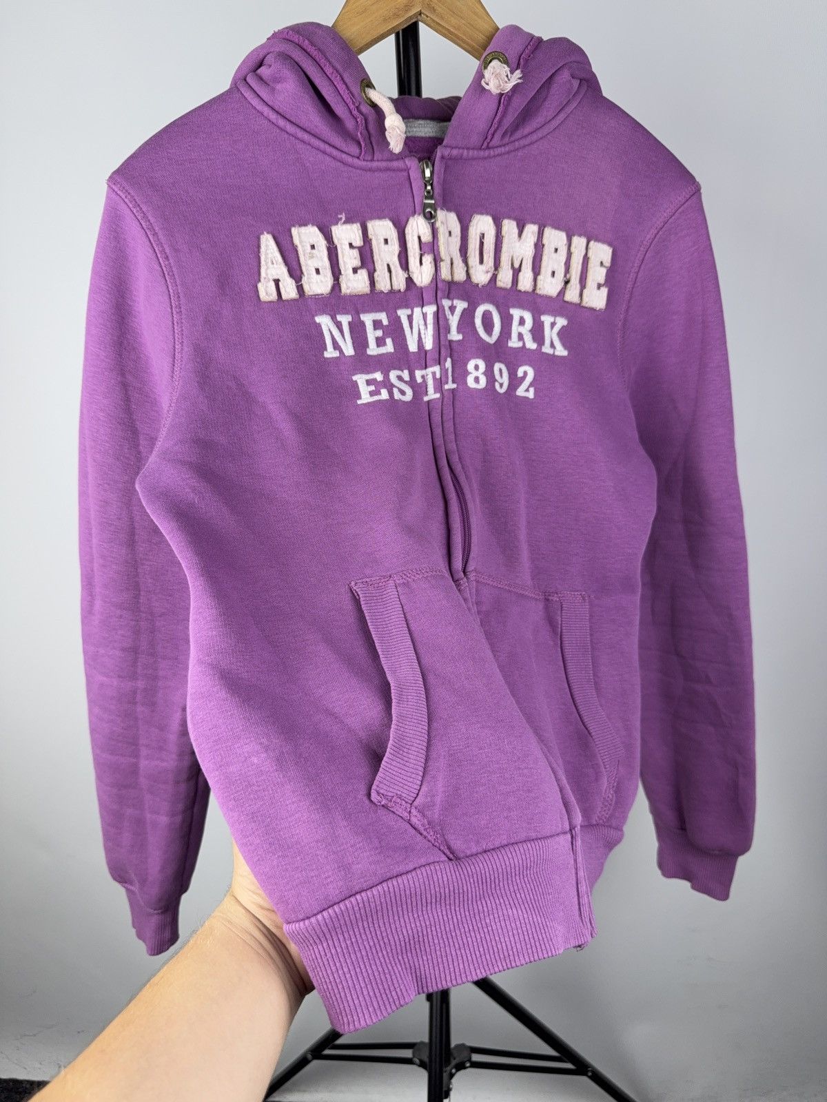 Abercrombie & Fitch Vintage Y2K Abercrombie & Fitch Zip Hoodie New York Logo Size M / US 6-8 / IT 42-44 - 3 Thumbnail