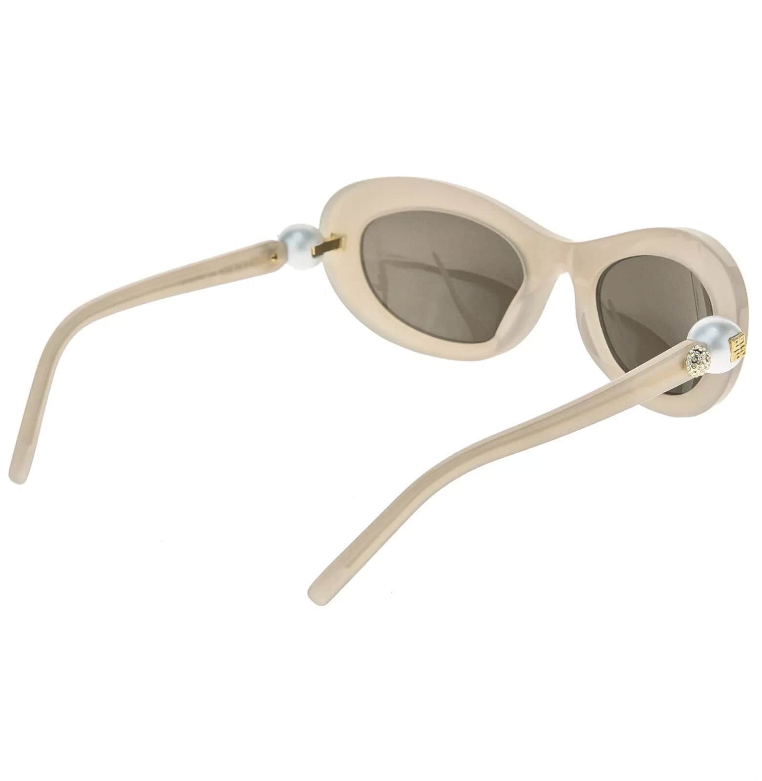 Givenchy GIVENCHY 4G PEARL 40070 Beige Brown GV40070U Wrap Sunglasses Size ONE SIZE - 10 Thumbnail