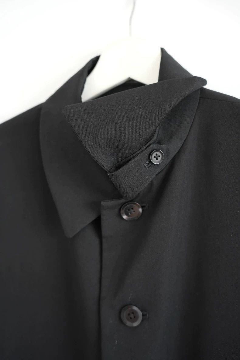 Yohji Yamamoto Yohji Yamamoto Yohji Yamamoto Black Wool Overcoat for Men Size US M / EU 48-50 / 2 - 4 Thumbnail