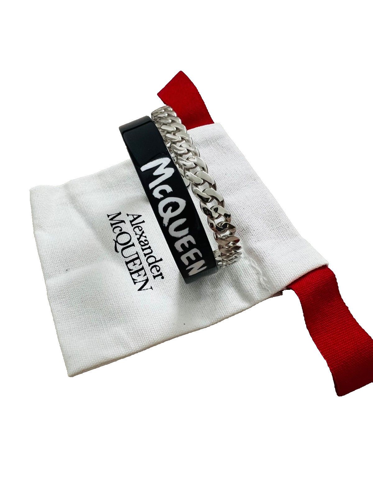 Alexander McQueen Alexander McQueen Graffiti Open Cuff Bracelet ( Small ) Size ONE SIZE - 4 Thumbnail