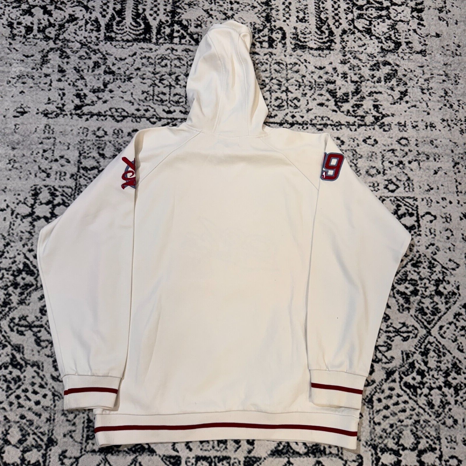 Vintage Vintage White Cotton Hoodie Size XL Asc League Hip Hop Size US XL / EU 56 / 4 - 13 Thumbnail