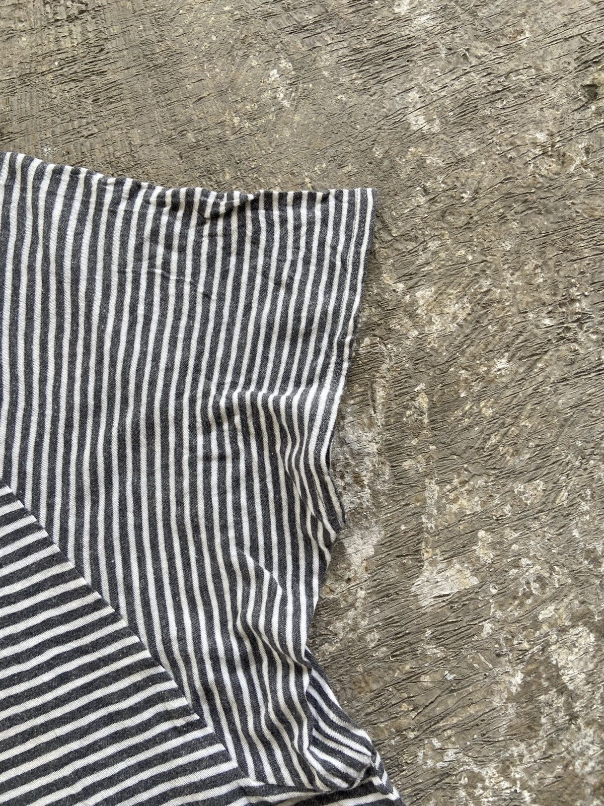 Yohji Yamamoto 2000s Y’s For Living - Yohji Yamamoto Stripe Boxy T-Shirt Size M / US 6-8 / IT 42-44 - 6 Thumbnail