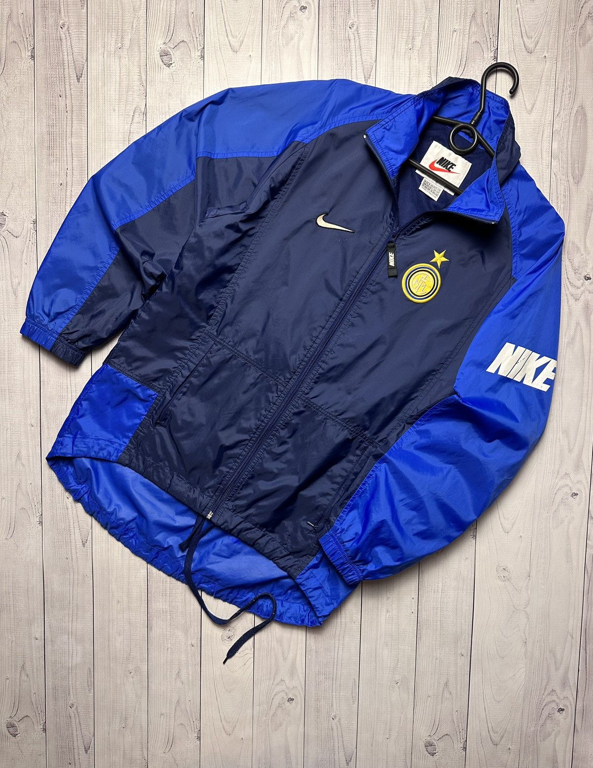 Vintage Nike Inter Milan soccer jacket size S big swoosh