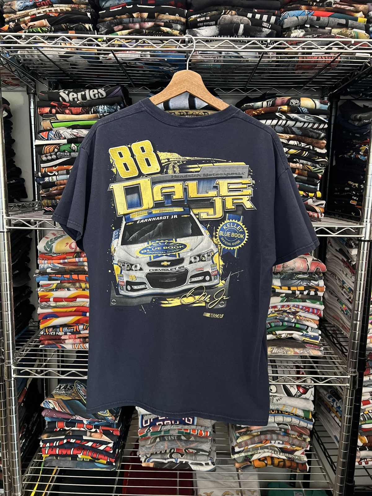Chase Authentics 2000s NASCAR Dale Earnhardt Jr Blue Book Tee Size US L / EU 52-54 / 3 - 1 Thumbnail