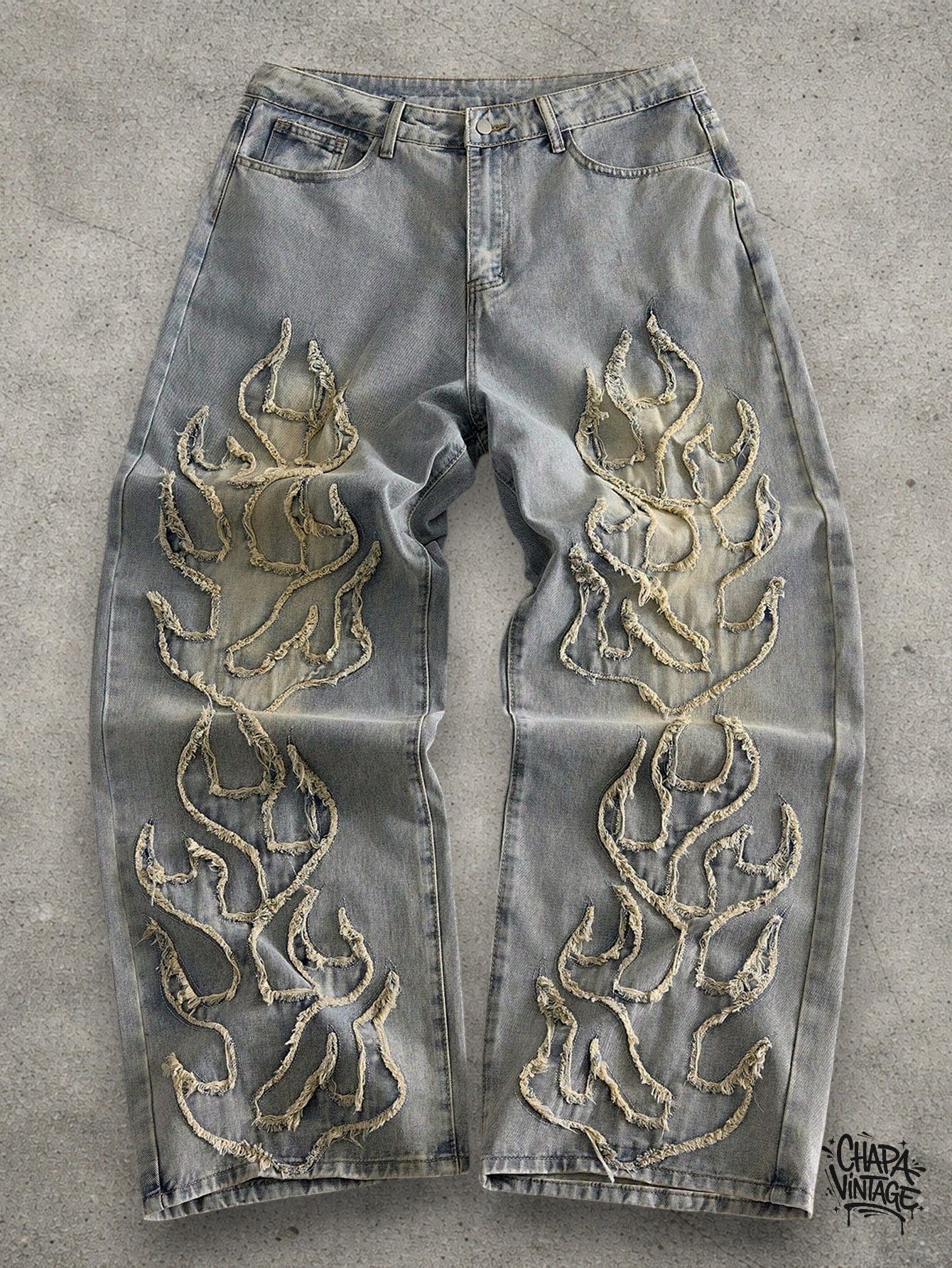 Japanese Brand Washed distressed jeans Size US 32 / EU 48 - 1 Thumbnail