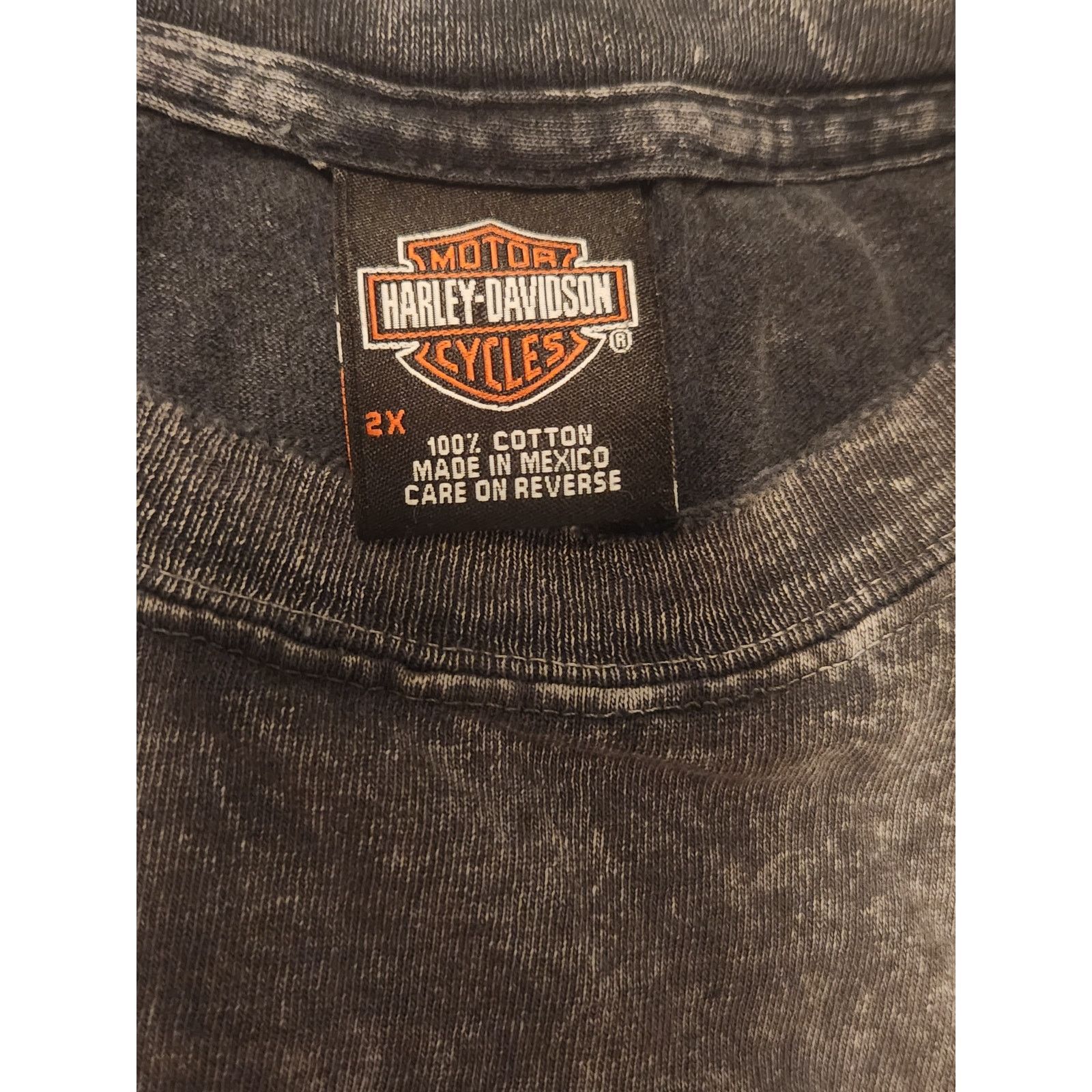 Harley Davidson VTG Harley Davidson Tee Sz xxl Acid Washed Bikercore Size US XXL / EU 58 / 5 - 4 Thumbnail