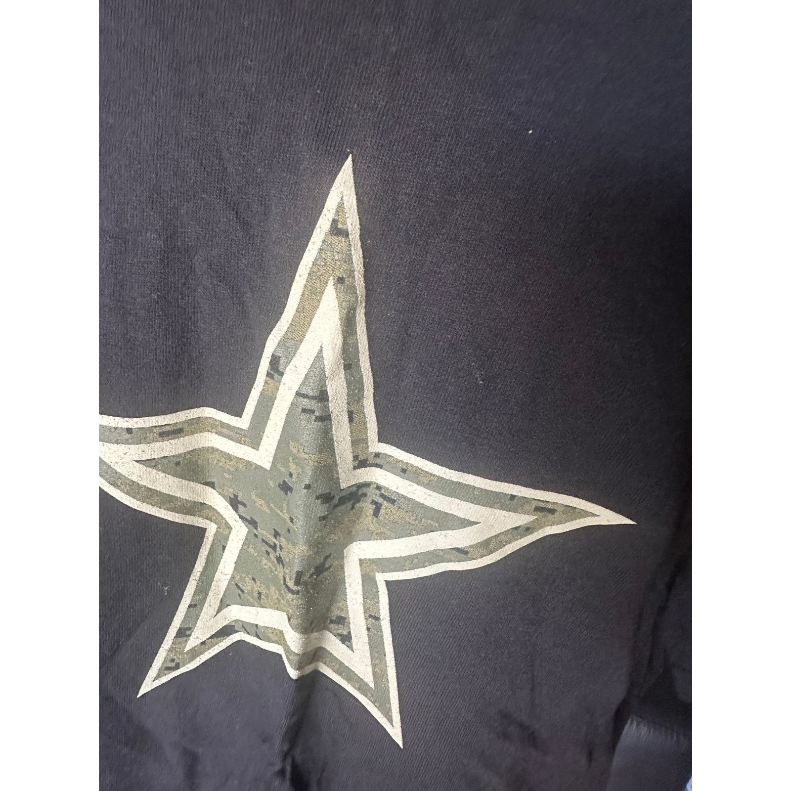 NFL Dallas Cowboys Camo Black Graphic Shirt – NFL Fan Tee Size US XL / EU 56 / 4 - 2 Thumbnail