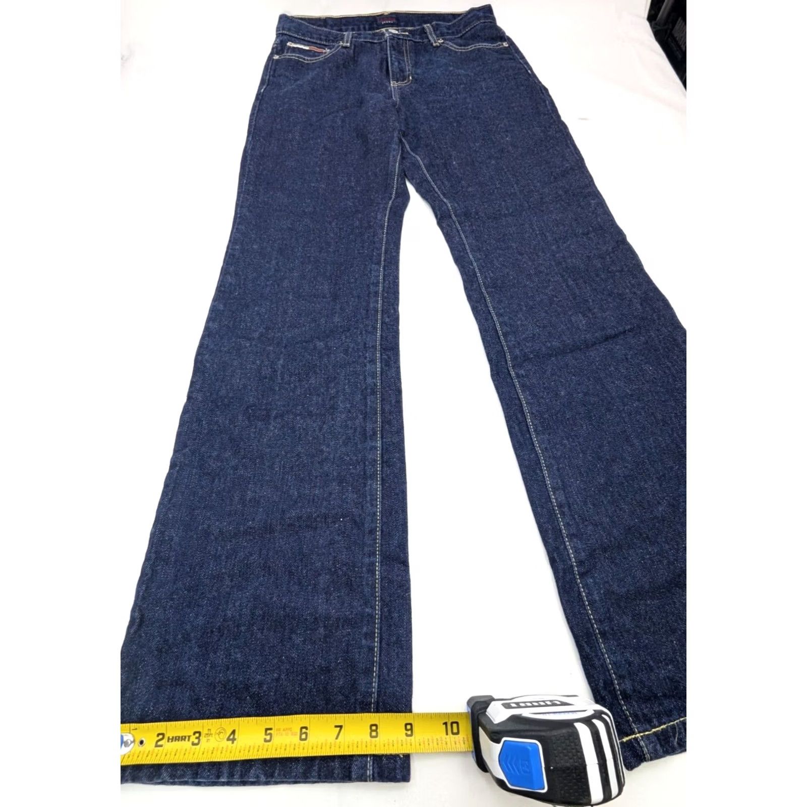 Tommy Hilfiger VINTAGE Tommy Hilfiger Jeans Women 9 (30x31) Straight Leg Flag Denim Roc Roc 081205 Size 30" / US 8 / IT 44 - 2 Thumbnail