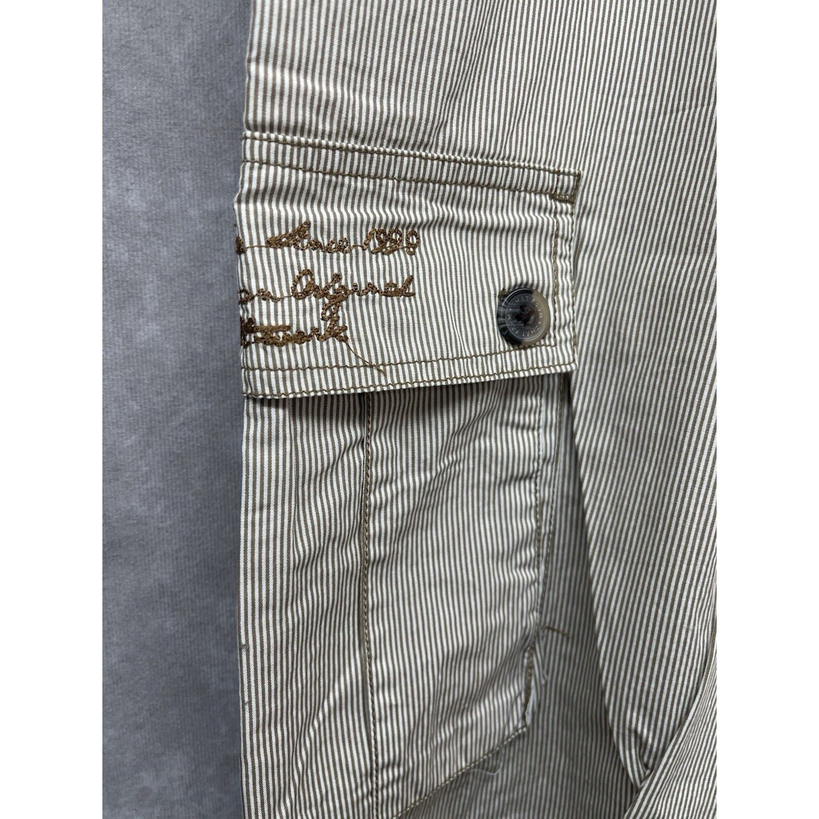 Phat Farm Y2K Vintage Phat Farm Shorts Mens 38 Striped Cargo Loose Bag Size US 38 / EU 54 - 4 Thumbnail
