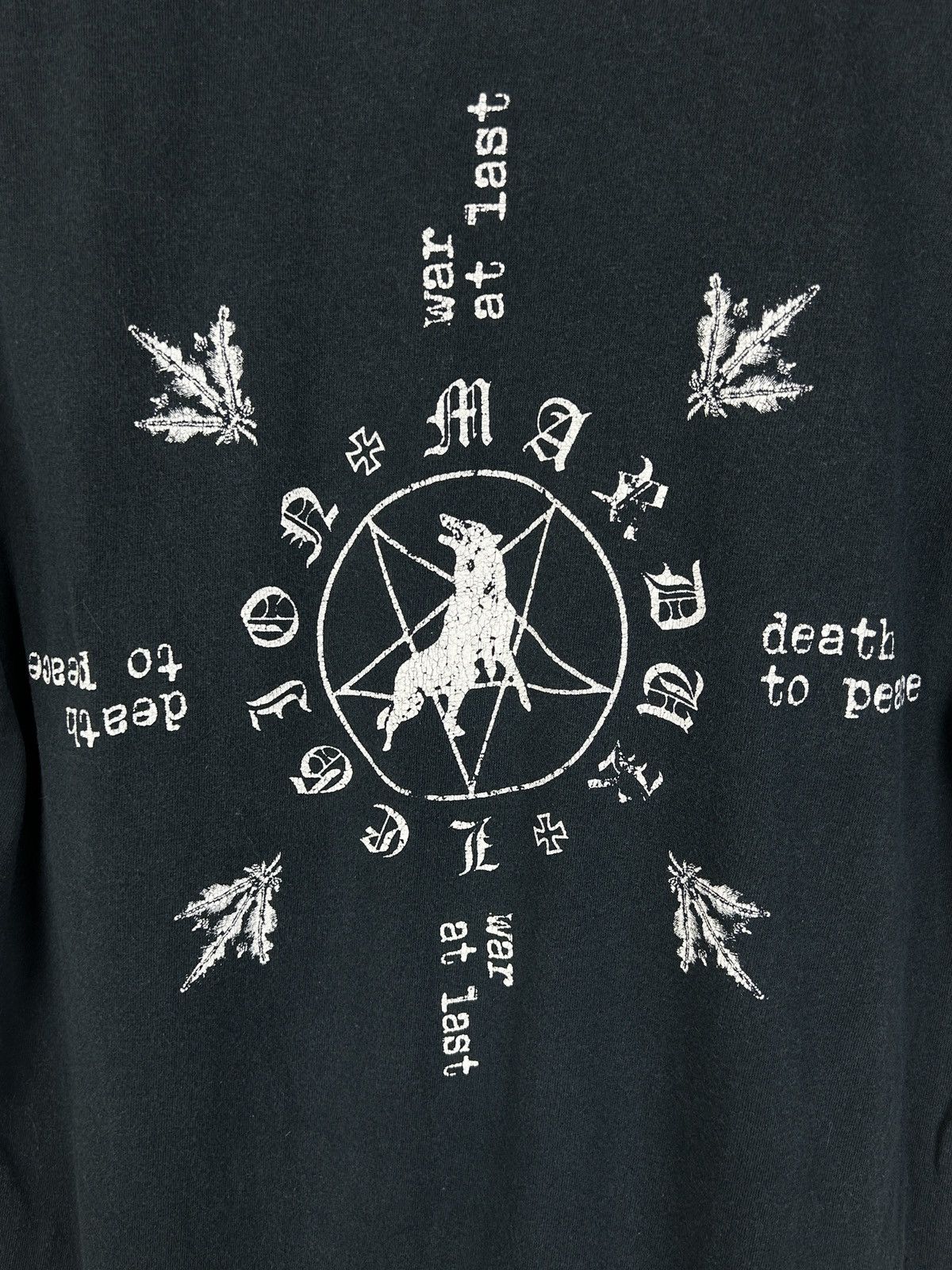 Band Tees 00s Vintage Marduk Frontschwein Black Metal T-Shirt M Size US M / EU 48-50 / 2 - 5 Thumbnail