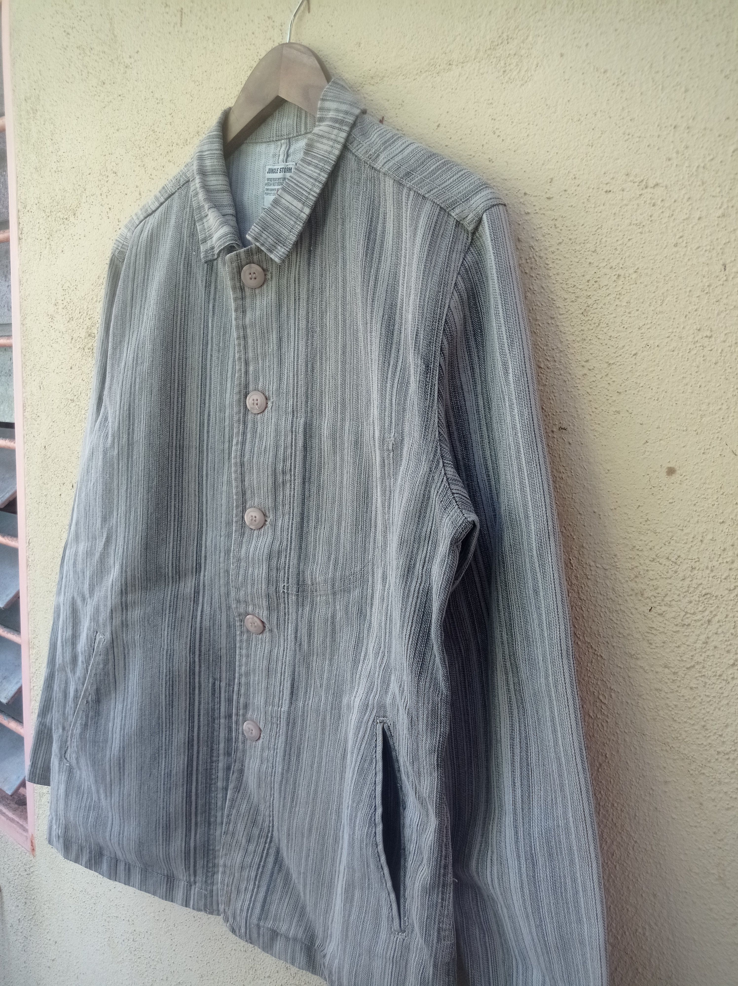 Japanese Brand Jungle storm stripe workwear Japanese #GL25 Size US XL / EU 56 / 4 - 3 Thumbnail