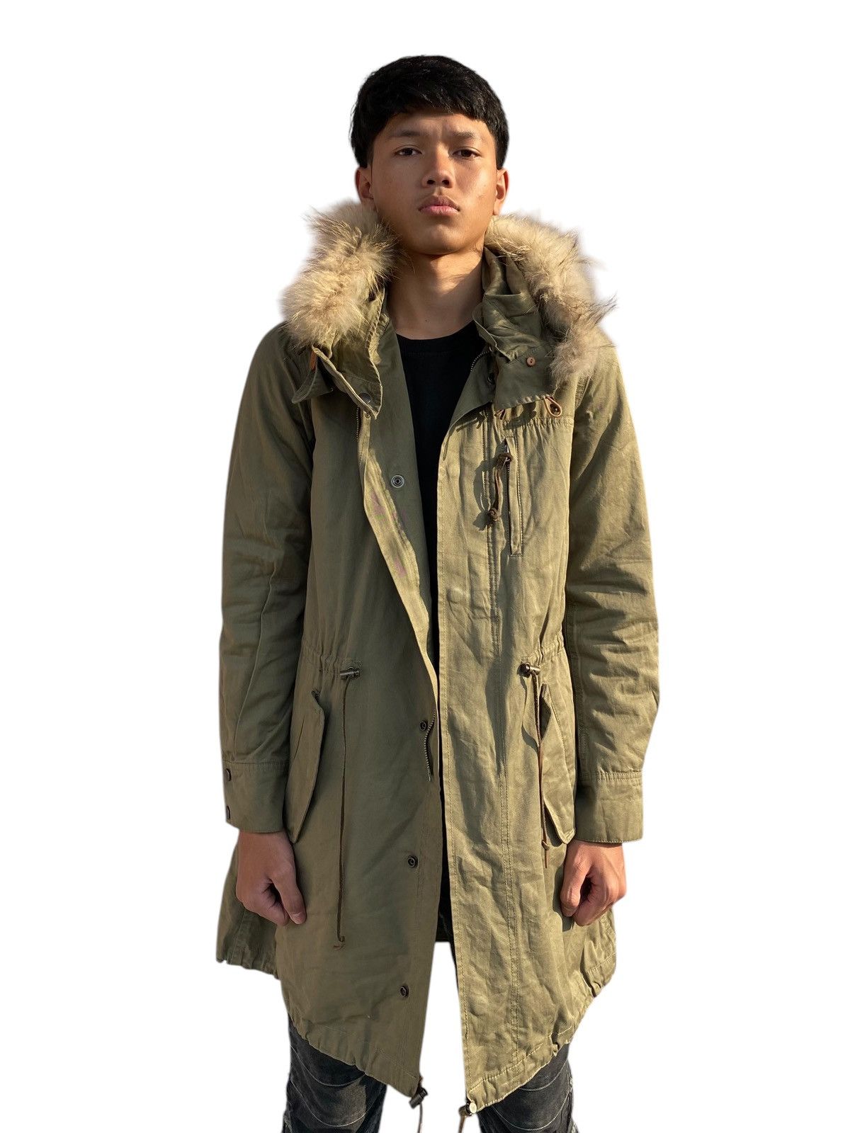 If Six Was Nine 2000s Panaji by GOA - Fur Hoodie Apocalypse Style Jacket Size US M / EU 48-50 / 2 - 6 Thumbnail