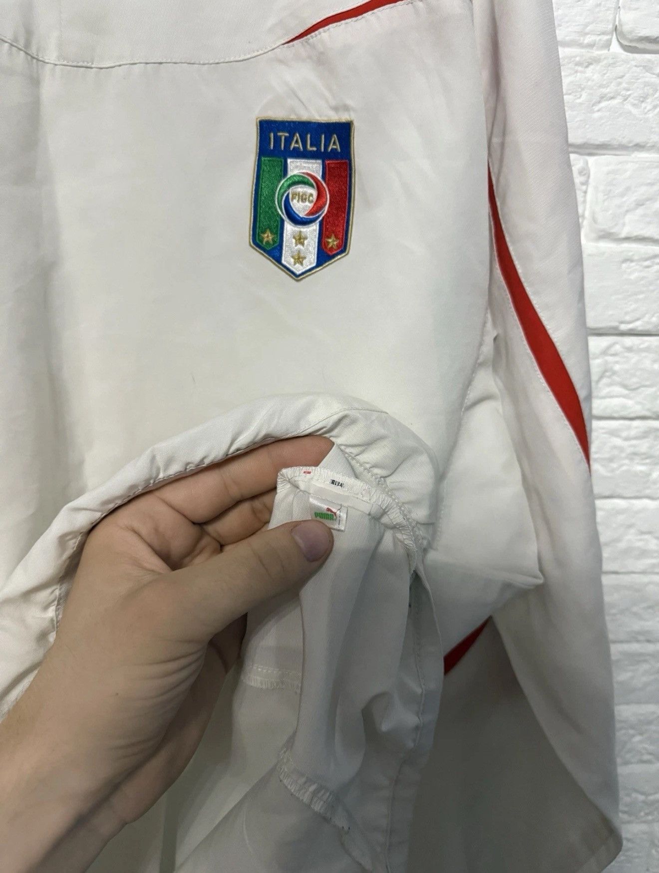 Puma Puma Italy 10/11 Trainig Jersey Nylon Longsleeve Football Size US L / EU 52-54 / 3 - 6 Thumbnail