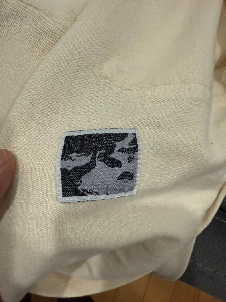 Rick Owens Rick owens Off-white hooded sweatshirt Size US L / EU 52-54 / 3 - 5 Thumbnail