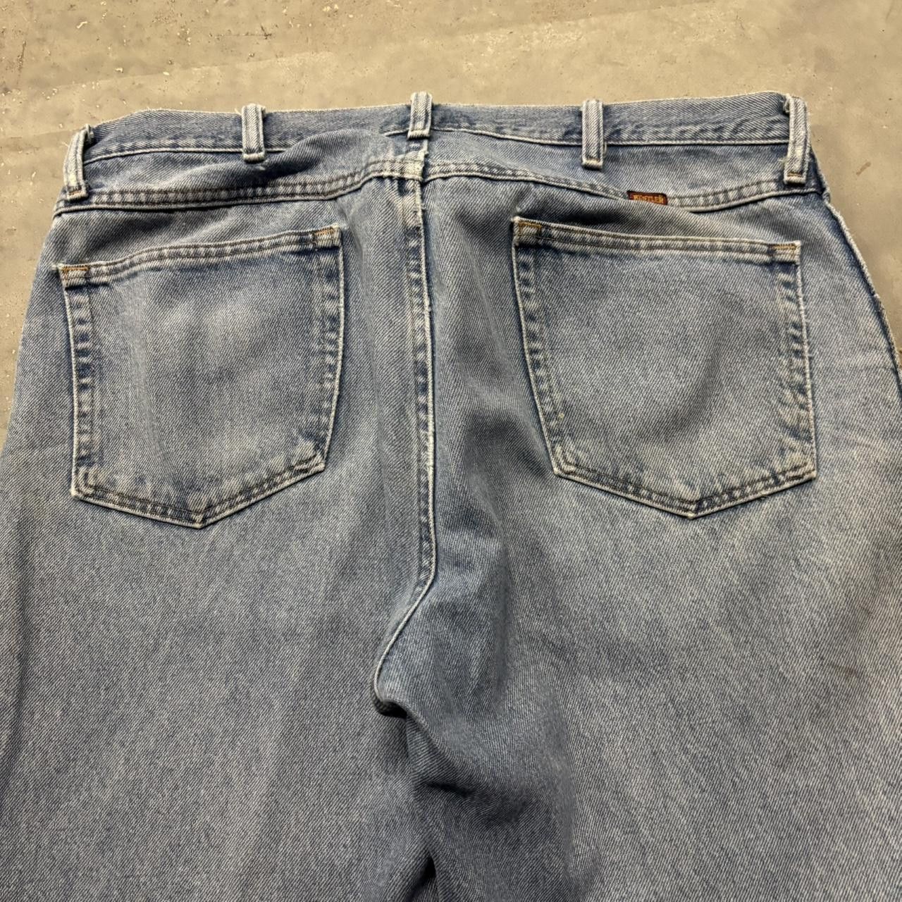 Japanese Brand × Vintage Crazy Vintage Y2K/2000s Faded Wash Distressed Skater Denim Jeans! Size US 36 / EU 52 - 7 Thumbnail