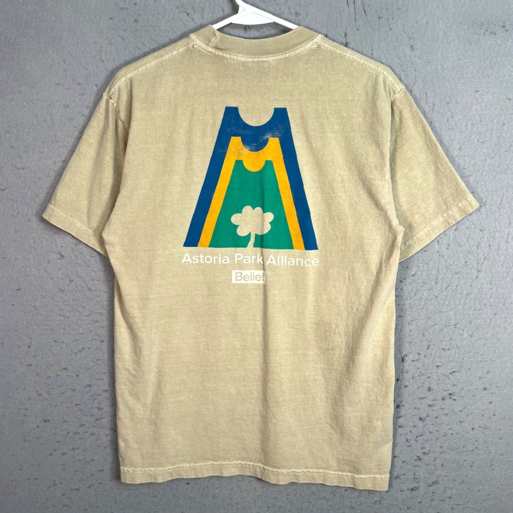 Vintage VINTAGE Belief Park Alliance Beige Shirt Mens Size S Size US S / EU 44-46 / 1 - 2 Thumbnail