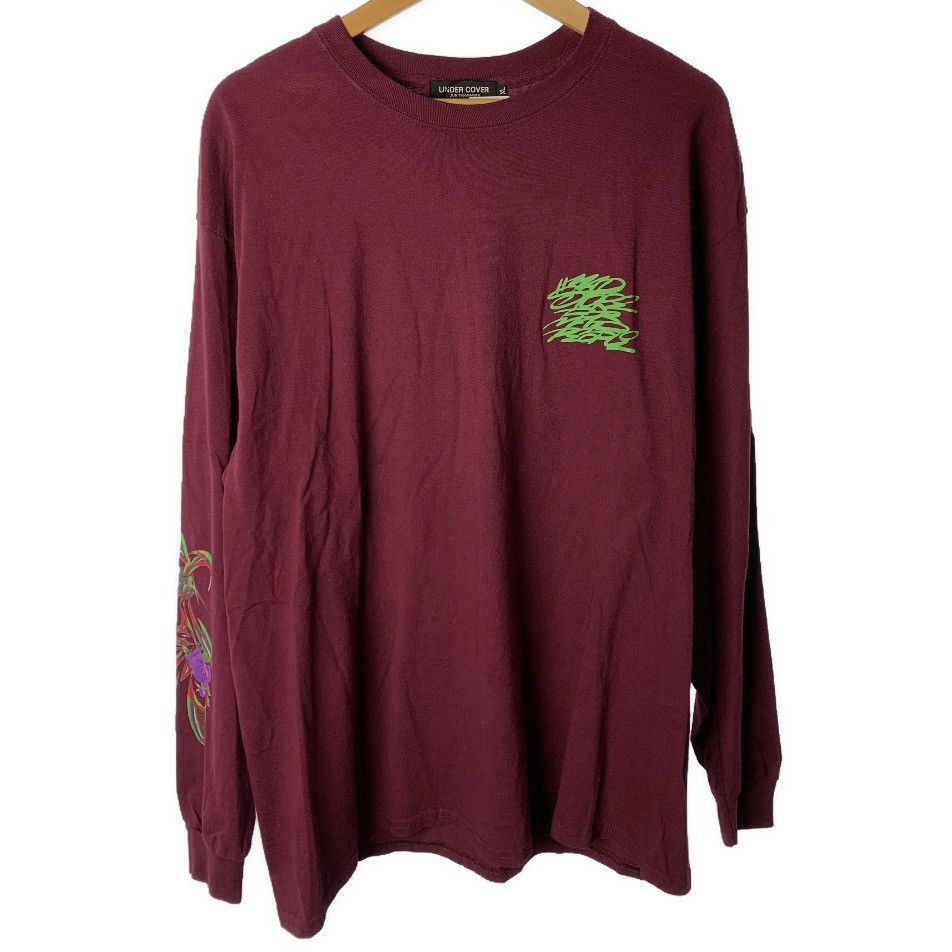 image of Undercover Graffiti Longsleeve Tee in Red, Men's (Size XL)