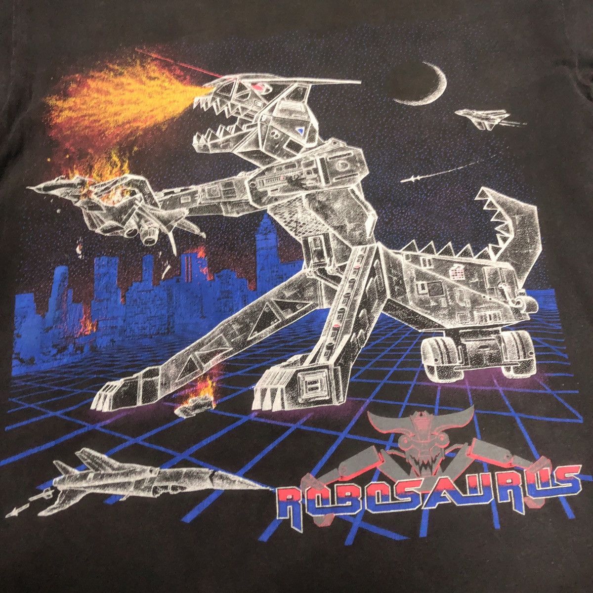 Gildan × Vintage Vtg Late 90s Robosaurus Art Tshirt Size US M / EU 48-50 / 2 - 4 Thumbnail