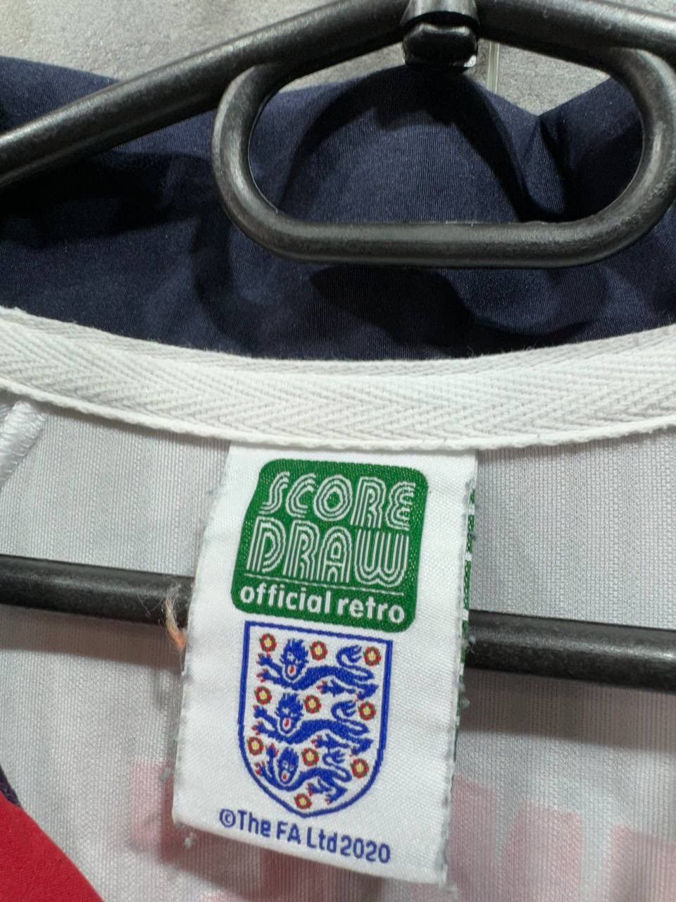 Vintage Score Draw England Home Owen 20 Retro Shirt World Cup 1998 Size US XL / EU 56 / 4 - 4 Thumbnail